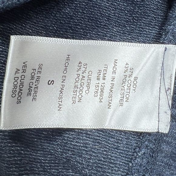 Champion Crew Neck Women’s Size S Blue Pullover Long Sleeve Sweatshirt Jacket - Picture 10 of 11